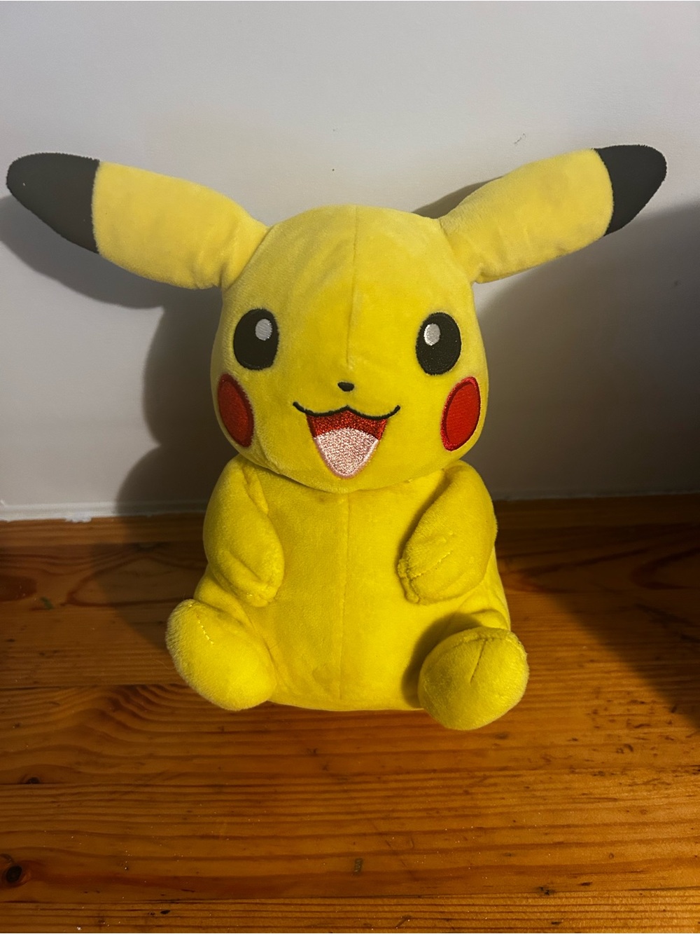 Pokemon Pikachu Plush - Yellow with Red Cheeks and Black Ear Tips